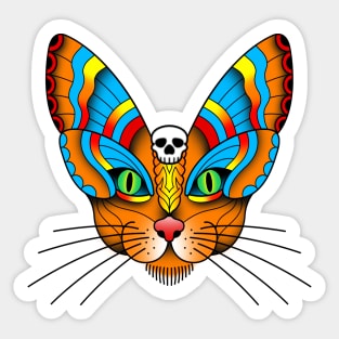 Cat Moth Sticker